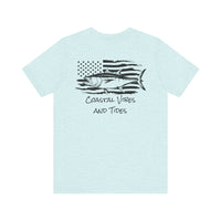 Load image into Gallery viewer, Tuna Flag Coastal Vibes &amp; Tides Unisex Tee

