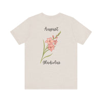 Load image into Gallery viewer, August Gladiolus Birth Month Tee
