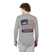 Load image into Gallery viewer, Stars, Stripes &amp; Tuna Bites Men&#39;s UV Protection Long Sleeve Shirt (AOP)
