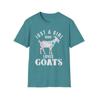 Load image into Gallery viewer, Just a Girl Who Loves Goats Tee
