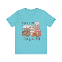 Load image into Gallery viewer, Just a Girl Who Loves Fall Tee
