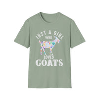 Load image into Gallery viewer, Just a Girl Who Loves Goats Tee
