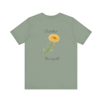Load image into Gallery viewer, October Marigold Birth Month Tee
