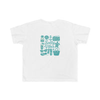 Load image into Gallery viewer, Salty Vibes Toddler Summer Tee with Salty Vibes Design, Beachwear, Kid&#39;s Fashion, Vacation Outfit, Playful Gift

