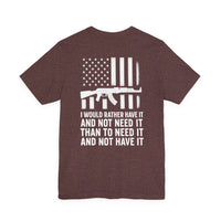 Load image into Gallery viewer, Gun Rights Unisex Tee - 2nd Amendment AK-47 Freedom Pocket Print Shirt
