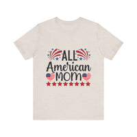 Load image into Gallery viewer, All American Mom Tee, Patriotic T-Shirt, Independence Day Shirt, Gift for Moms, Family Reunion Top
