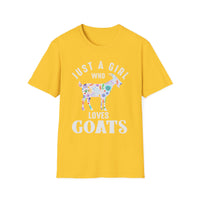 Load image into Gallery viewer, Just a Girl Who Loves Goats Tee

