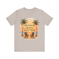 Load image into Gallery viewer, Beach Fixes Everything Watercolor Tee
