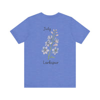 Load image into Gallery viewer, July Larkspur Birth Month Tee
