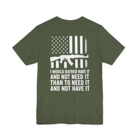 Load image into Gallery viewer, Gun Rights Unisex Tee - 2nd Amendment AK-47 Freedom Pocket Print Shirt
