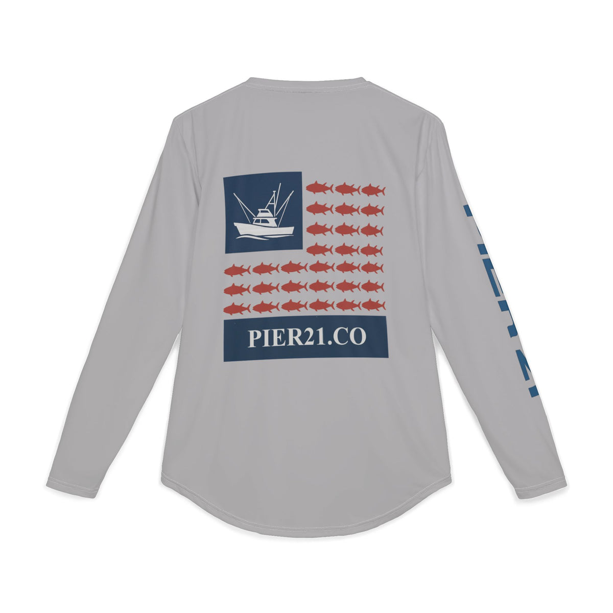 Stars, Stripes & Tuna Bites Men's UV Protection Long Sleeve Shirt (AOP)