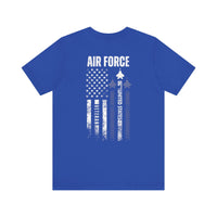 Load image into Gallery viewer, Air Force Veteran Flag T-Shirt – United States Military Tribute Tee
