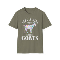 Load image into Gallery viewer, Just a Girl Who Loves Goats Tee
