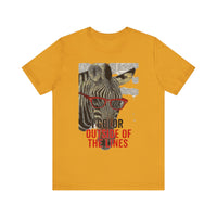 Load image into Gallery viewer, I Color Outside The Lines Zebra Tee
