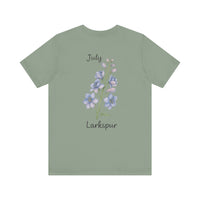 Load image into Gallery viewer, July Larkspur Birth Month Tee
