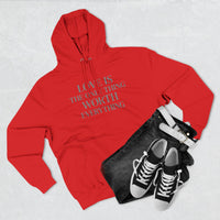 Load image into Gallery viewer, Love Is the ONLY thing Worth Everything Hoodie — Minimalist Inspirational Quote Pullover
