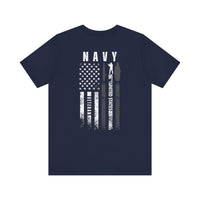 Load image into Gallery viewer, NAVY Veteran Flag T-Shirt – United States Military Tribute Tee
