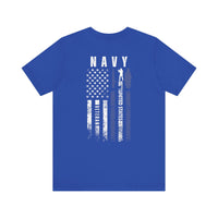 Load image into Gallery viewer, NAVY Veteran Flag T-Shirt – United States Military Tribute Tee
