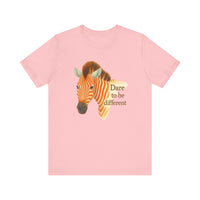 Load image into Gallery viewer, Dare to Be Different Zebra Tee
