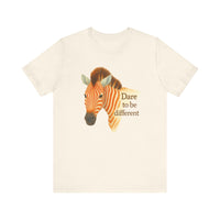 Load image into Gallery viewer, Dare to Be Different Zebra Tee
