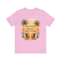 Load image into Gallery viewer, Beach Fixes Everything Watercolor Tee
