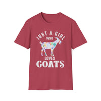 Load image into Gallery viewer, Just a Girl Who Loves Goats Tee
