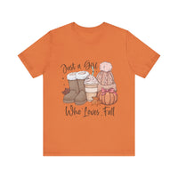 Load image into Gallery viewer, Just a Girl Who Loves Fall Tee
