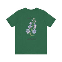 Load image into Gallery viewer, July Larkspur Birth Month Tee
