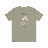 Load image into Gallery viewer, February Iris Birth Month Tee
