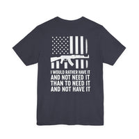 Load image into Gallery viewer, Gun Rights Unisex Tee - 2nd Amendment AK-47 Freedom Pocket Print Shirt
