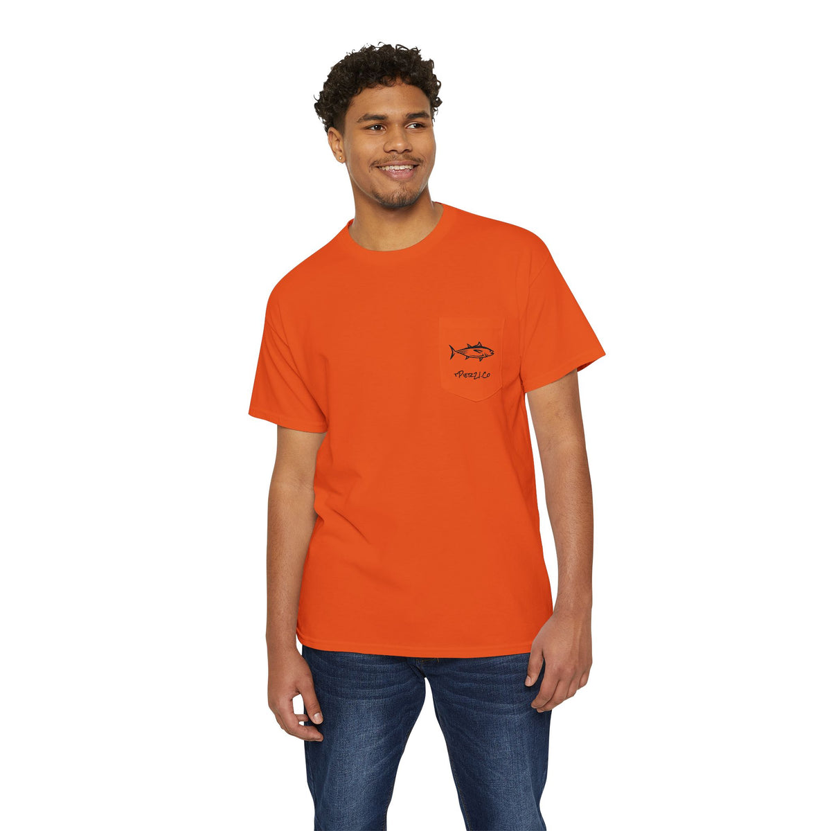 Tuna Graphic Pocket Tee, Unisex Fishing T-Shirt