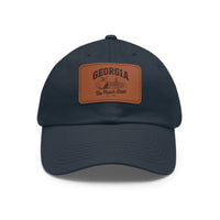 Load image into Gallery viewer, Georgia Peach Leather Patch Hat
