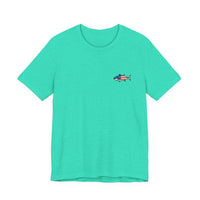 Load image into Gallery viewer, Stars, Stripes &amp; Surfboards Unisex Tee | Beachwear, Fishing Shirt,
