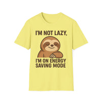 Load image into Gallery viewer, I&#39;m Not Lazy I&#39;m On Energy Saving Mode, Funny Sloth Tee
