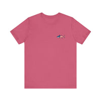 Load image into Gallery viewer, Stars, Stripes &amp; Surfboards Unisex Tee | Beachwear, Fishing Shirt,
