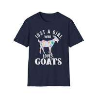 Load image into Gallery viewer, Just a Girl Who Loves Goats Tee
