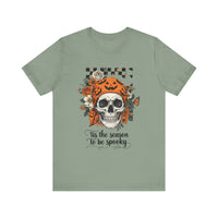 Load image into Gallery viewer, Tis The Season To Be Spooky Skeleton Tee
