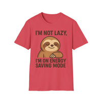 Load image into Gallery viewer, I&#39;m Not Lazy I&#39;m On Energy Saving Mode, Funny Sloth Tee
