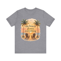 Load image into Gallery viewer, Beach Fixes Everything Watercolor Tee
