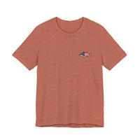 Load image into Gallery viewer, Stars, Stripes &amp; Surfboards Unisex Tee | Beachwear, Fishing Shirt,
