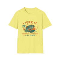 Load image into Gallery viewer, I Jerk It Every Chance I Get, Fishing Humor T-Shirt, Fishing Enthusiast
