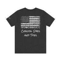Load image into Gallery viewer, Stars, Stripes, Coastal Vibes &amp; Tides, Graphic Tee, Comfortable T-Shirt
