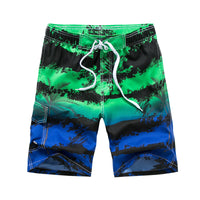 Load image into Gallery viewer, Striped Print Seaside Plus Size Beach Shorts Men

