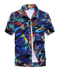 Load image into Gallery viewer, Summer Short-Sleeved Beach Shirt Men
