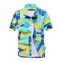 Load image into Gallery viewer, Summer Short-Sleeved Beach Shirt Men
