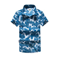Load image into Gallery viewer, Summer Short-Sleeved Beach Shirt Men
