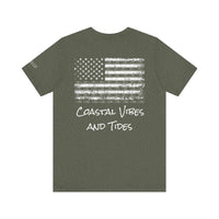 Load image into Gallery viewer, Stars, Stripes, Coastal Vibes &amp; Tides, Graphic Tee, Comfortable T-Shirt
