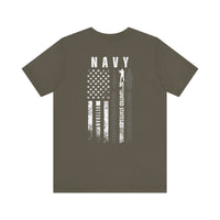 Load image into Gallery viewer, NAVY Veteran Flag T-Shirt – United States Military Tribute Tee

