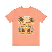 Load image into Gallery viewer, Beach Fixes Everything Watercolor Tee
