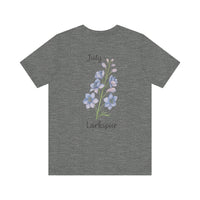 Load image into Gallery viewer, July Larkspur Birth Month Tee

